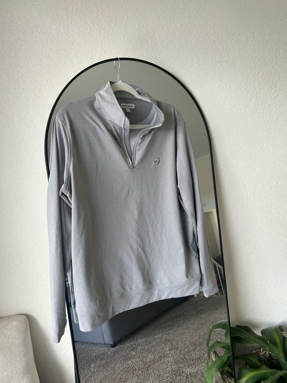 Peter Millar Light Gray Pullover Sweatshirt